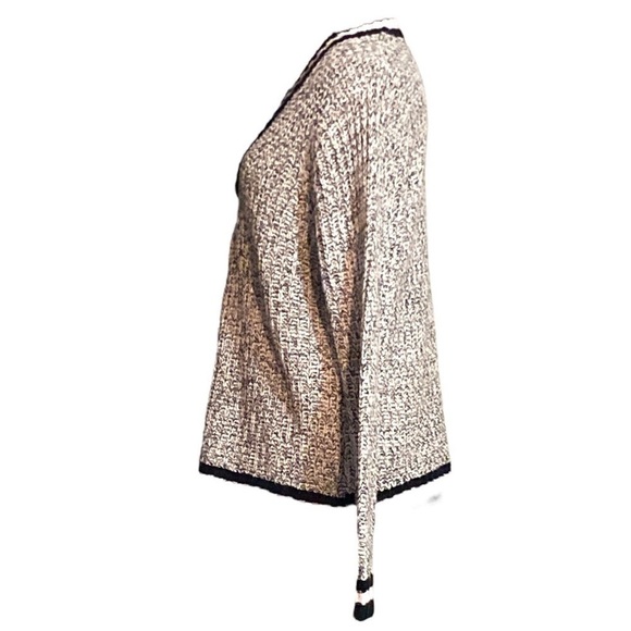 $5$ add on Say What? - black & white collegiate boyfriend sweater. Size X-Large - Picture 4 of 9